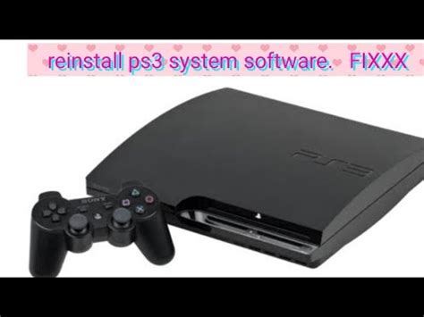 how to restart ps3 system|reinstalling ps3 system software.